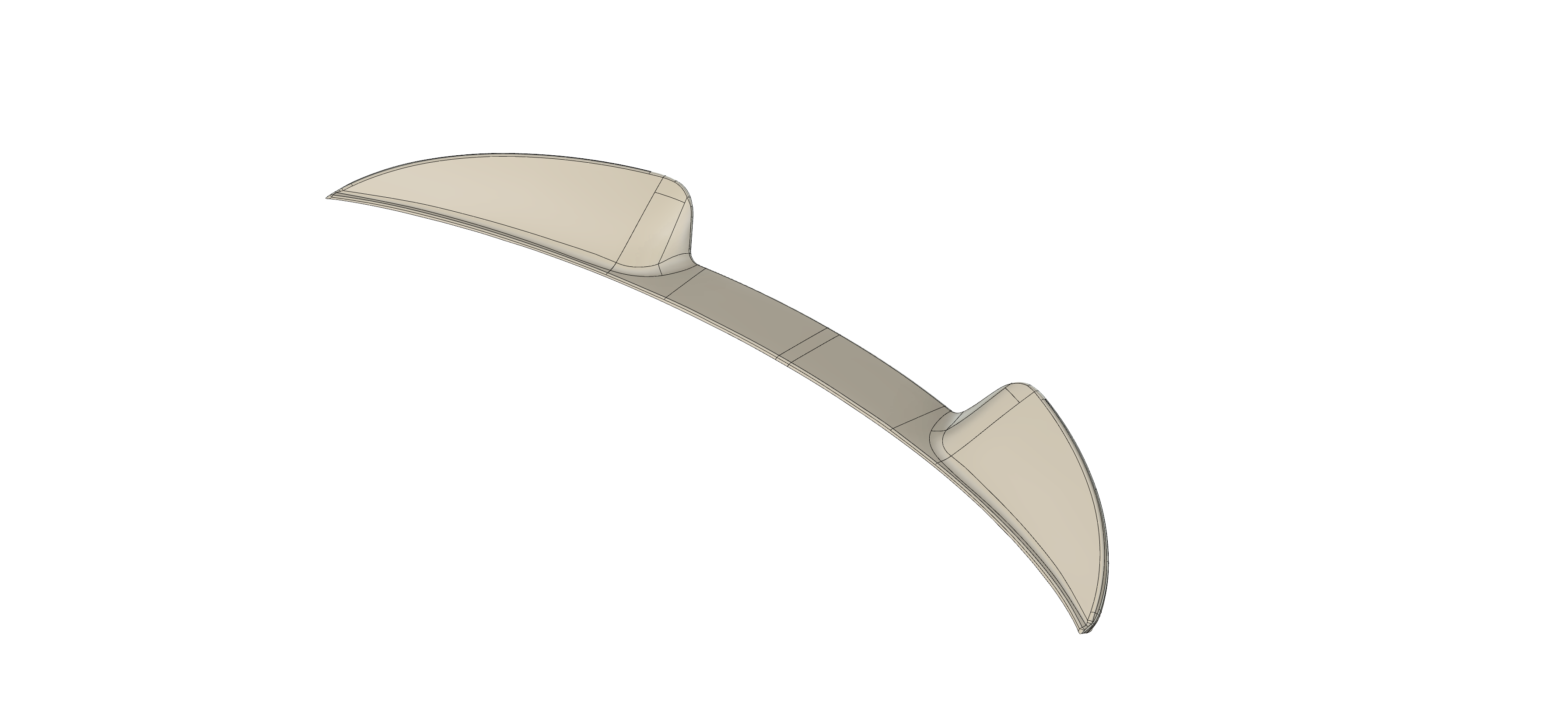 Rear Spoiler for Giulia GTA - Alfa Tuning 3D model