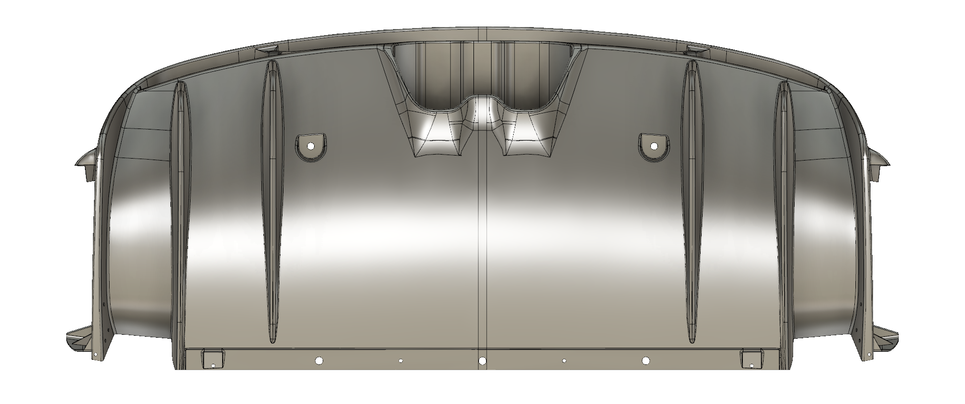 Rear Bumper Diffuser for Giulia GTAm - view 2